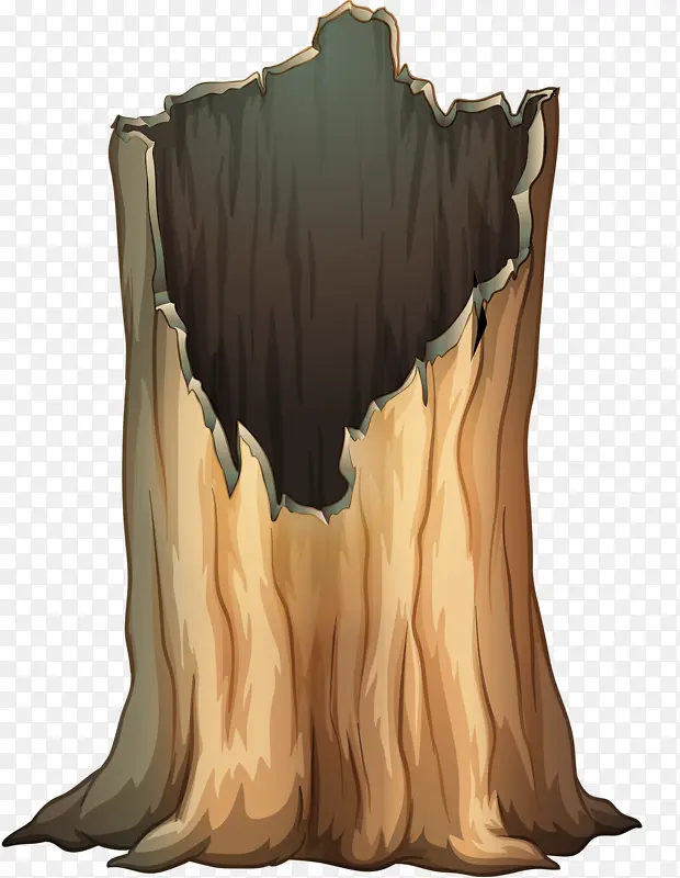 树洞木桩