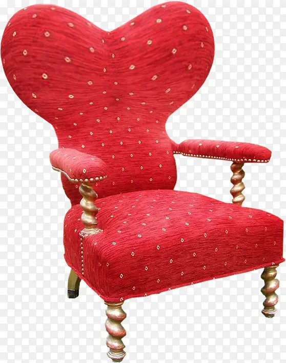 红色心形欧式座椅