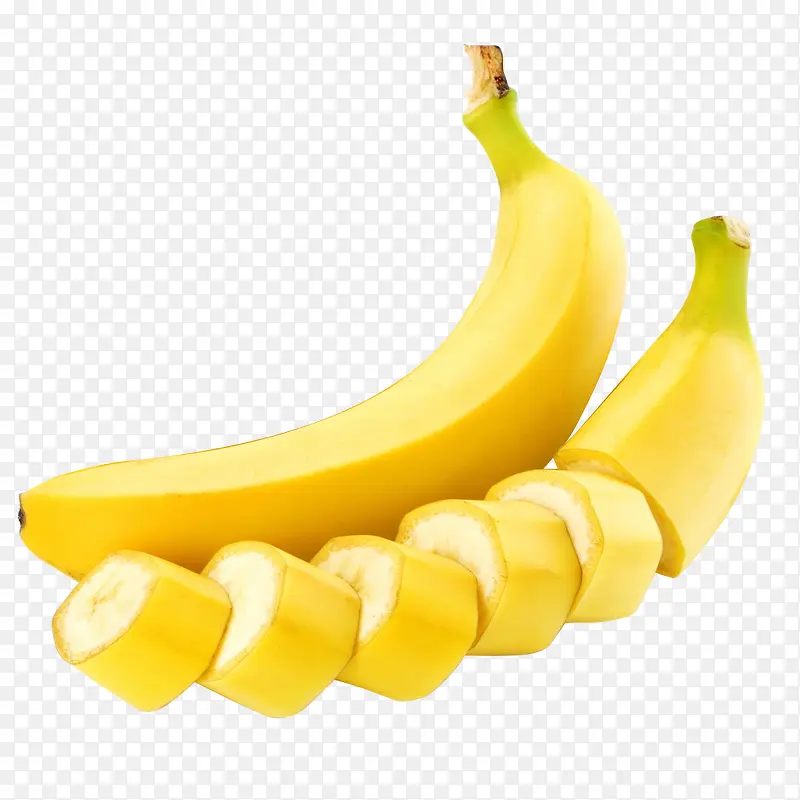 黄色的两根香蕉