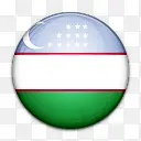 国旗乌兹别克斯坦国世界标志