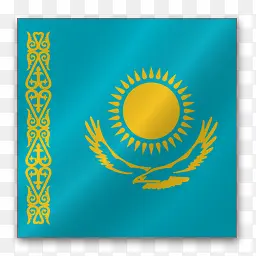 哈萨克斯坦亚洲旗帜