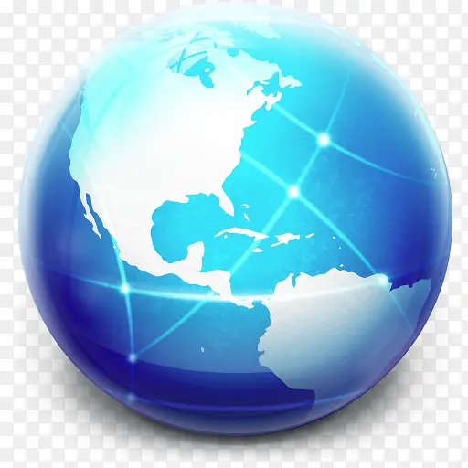 发光球地球全球glow-ball-icons