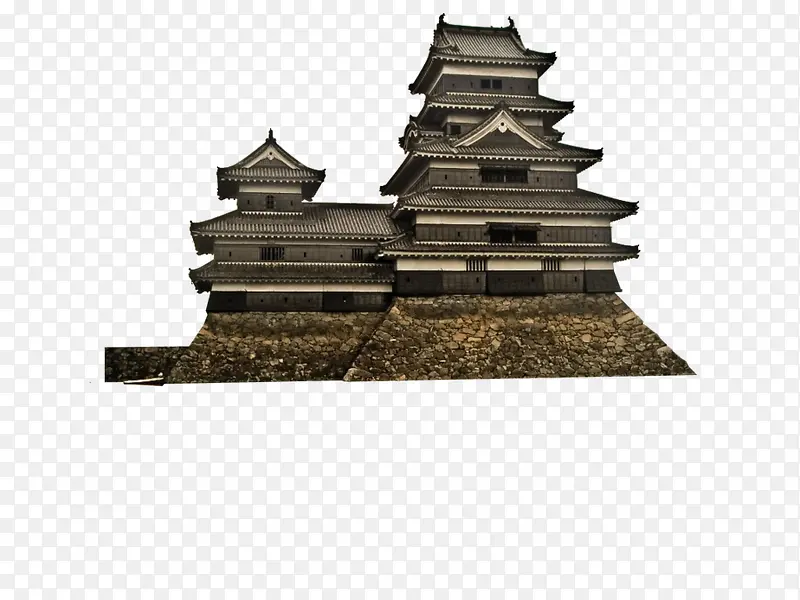 灰色古建筑实拍