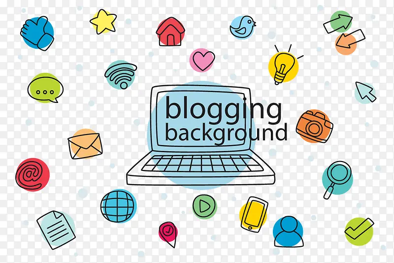 草图手绘博客矢量元素PNG图片素材下载_图片编号ybaagldk-免抠素材网