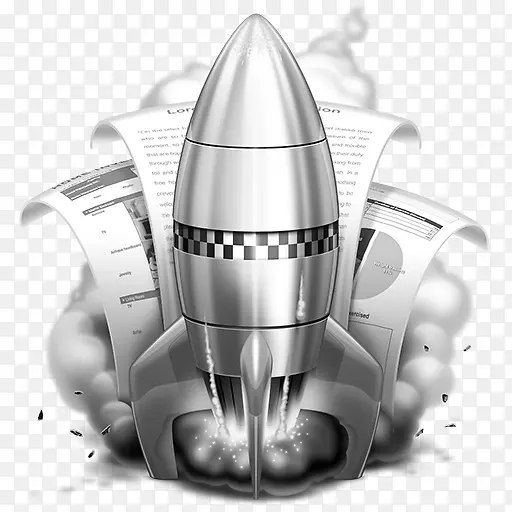 火箭灰色火箭rocketter-happyness-icon
