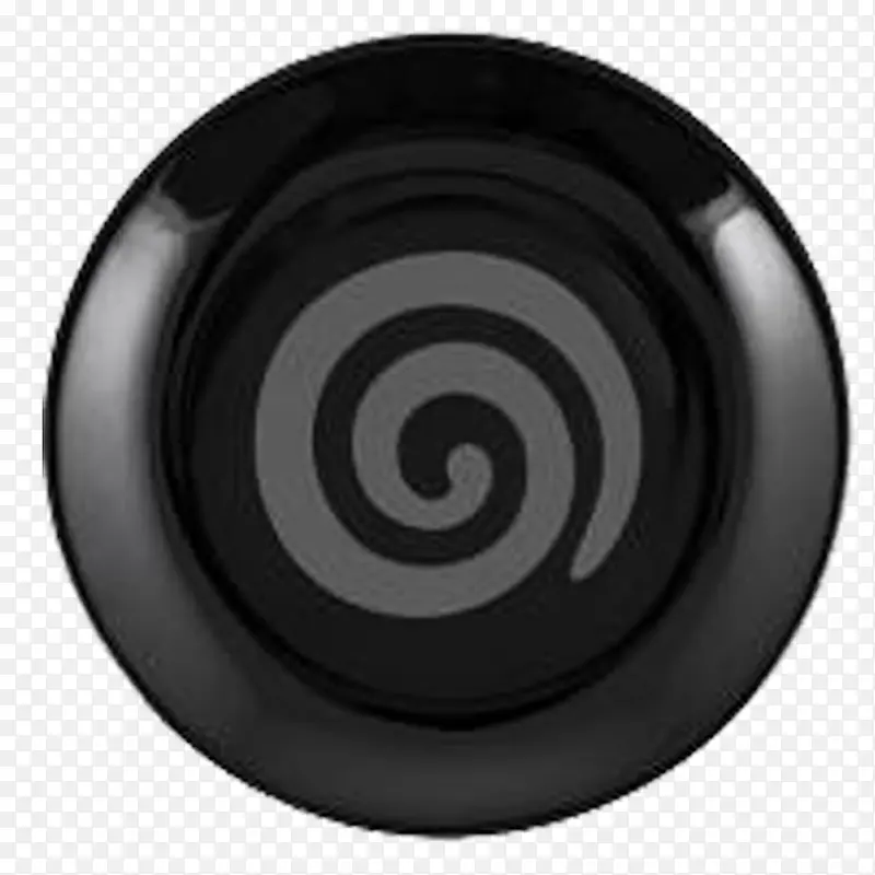黑色圆圈圈立体简约大方盘子