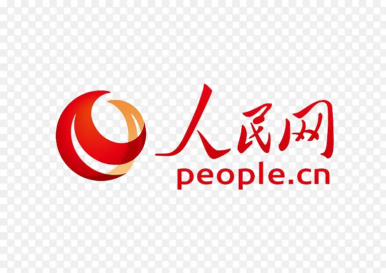 人民网logo商业设计