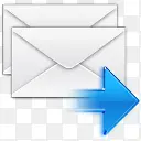 邮件回复信封消息电子邮件信水晶