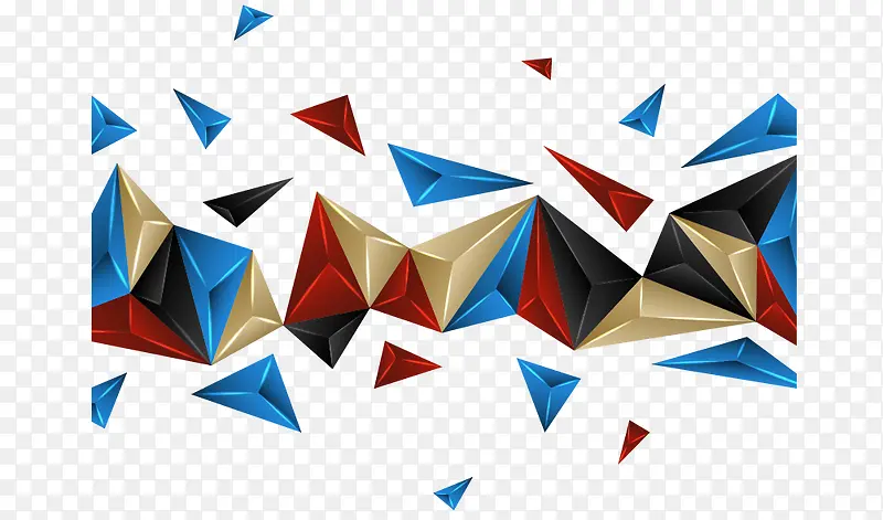 三角方块装饰