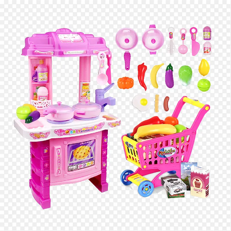 粉红厨房玩具