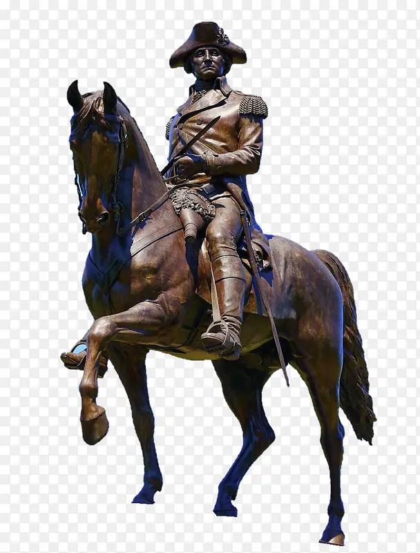 骑马的人雕像