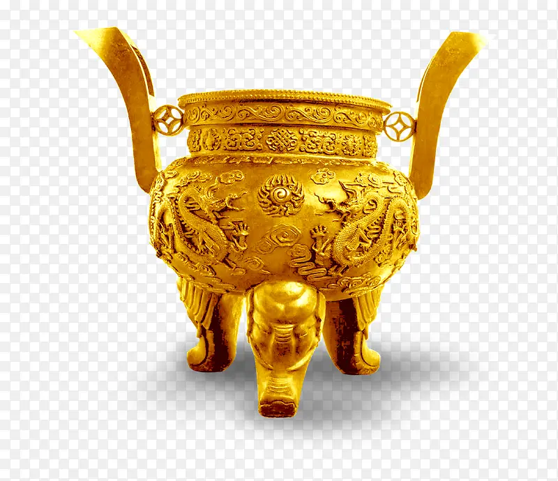 传统元素金鼎