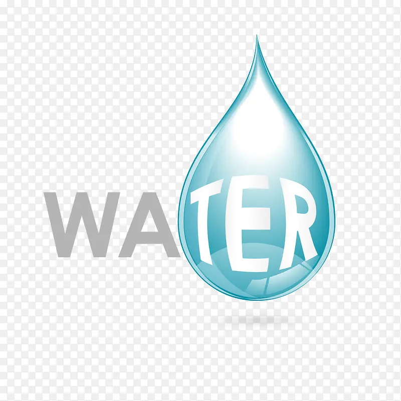 water水滴装饰图案背景装饰