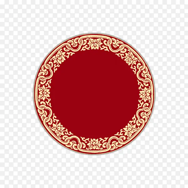 古典花纹 圆盘
