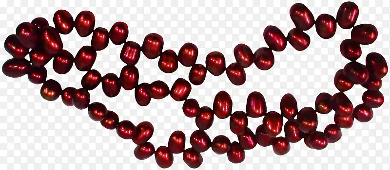 红色水晶珠串