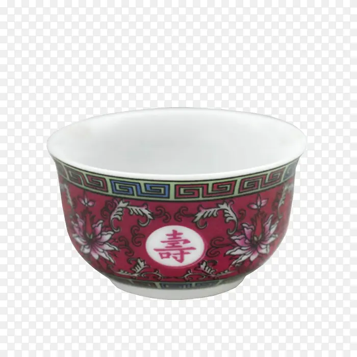 寿字瓷碗