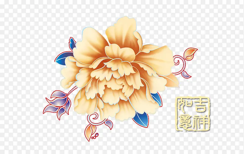 金色花朵