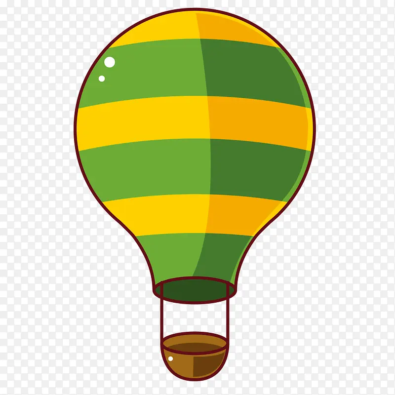 绿色的热气球