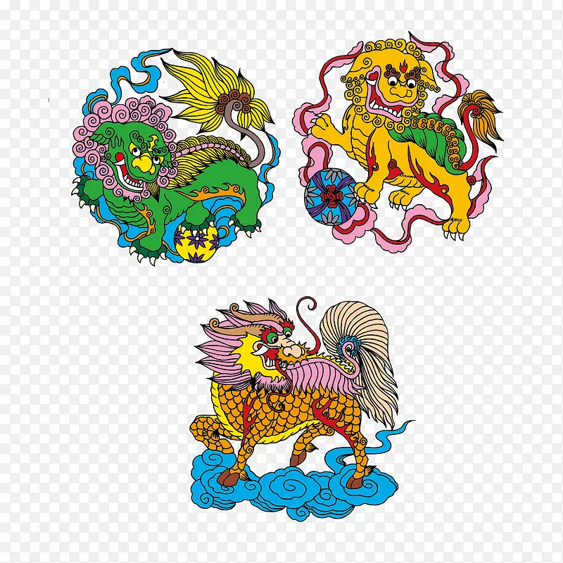 中国古典元素狮子绣球PNG图片素材下载_图片编号qnvvnzxg-免抠素材网