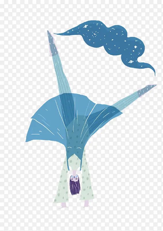 卡通星空白云