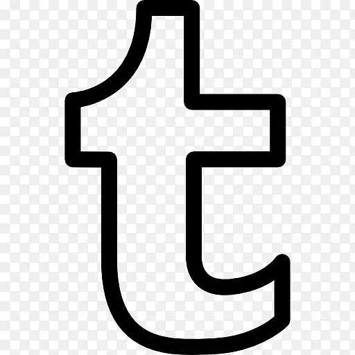 Tumblr概述社会标志符号的一封信图标