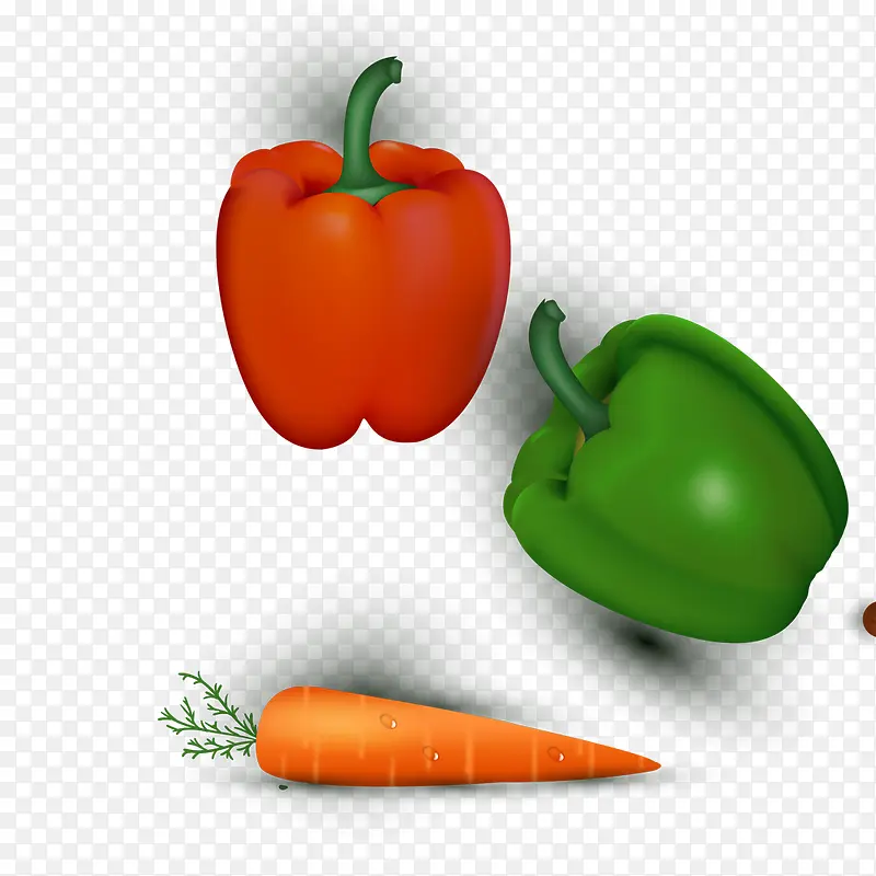 青椒和萝卜