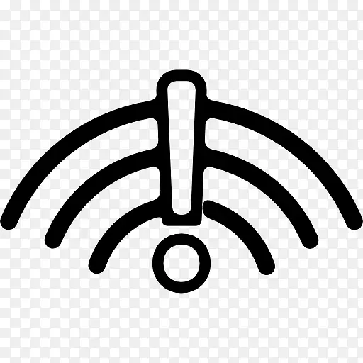 WiFi连接警告标志图标