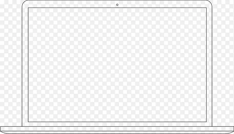 Mac电脑线条简约模型