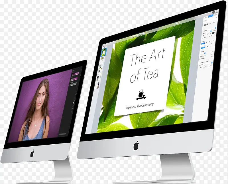 5K显示屏的iMac模型机