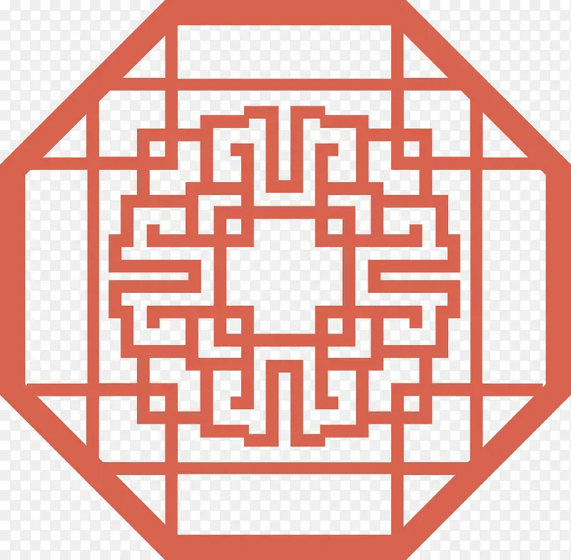 窗花矢量图案