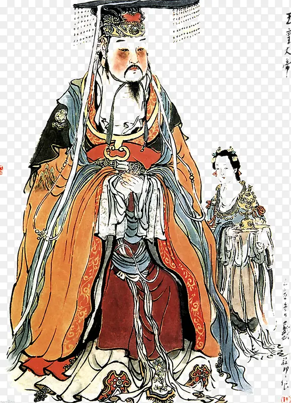 古代帝王肖像PNG图片素材下载_图片编号yvmmajjl-免抠素材网