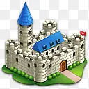 城堡像素房子米拉
