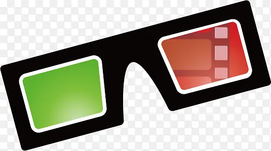 电影3D有色眼镜