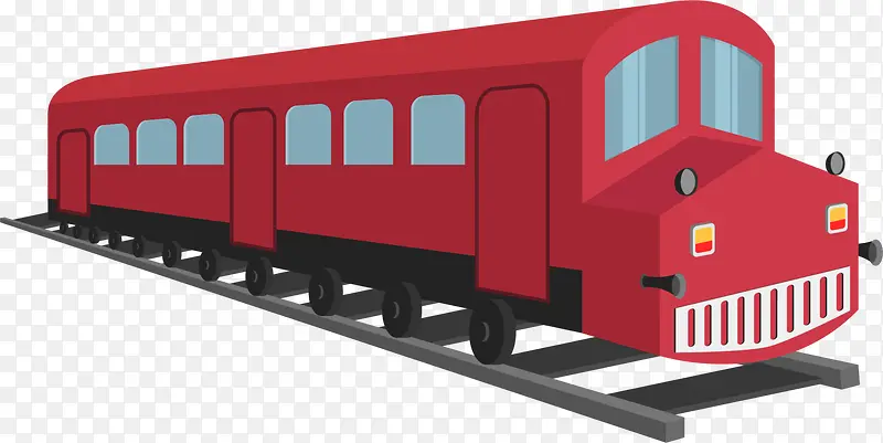 春运回家的红色火车