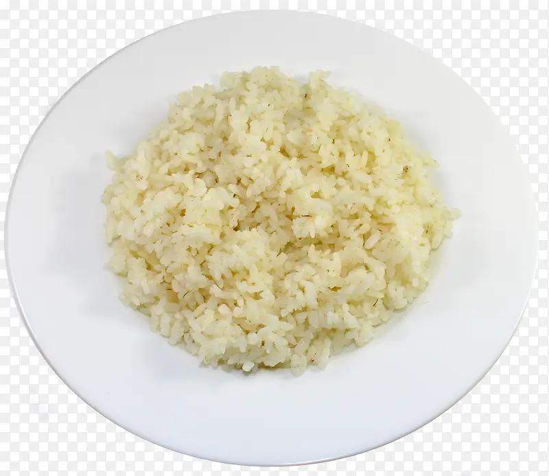 白色大盘子里的米饭
