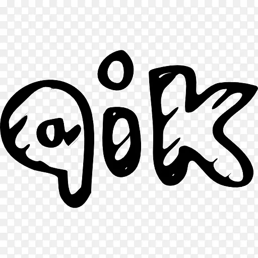 Qik信使勾勒社会标志符号勾勒字母图标