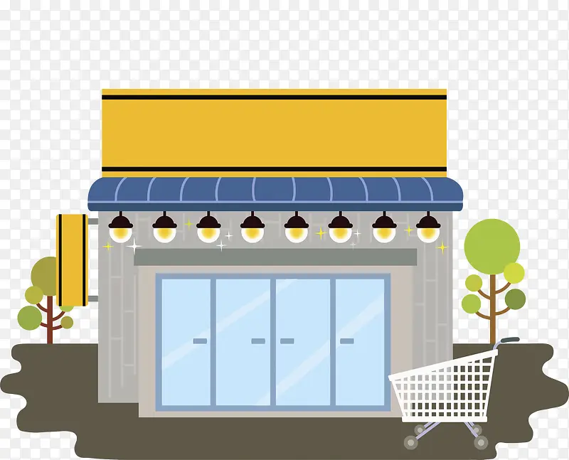 卡通购物商店PNG图片素材下载_图片编号qollokpr-免抠素材网