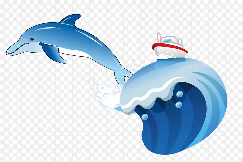 海豚冲浪
