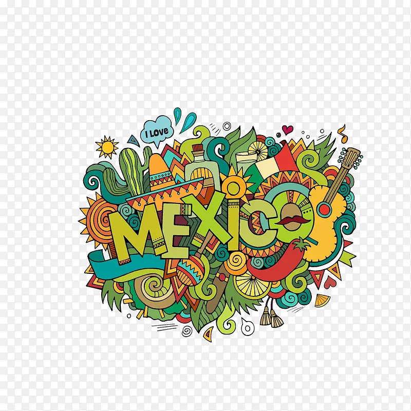 墨西哥主题涂鸦
