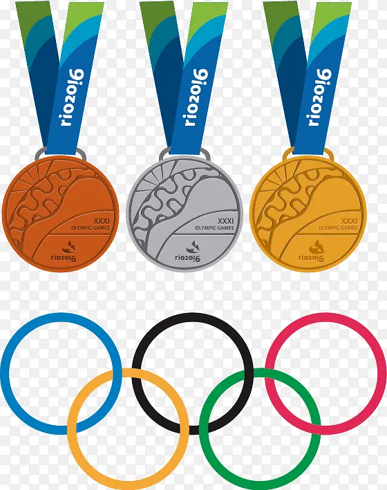 巴西里约奥运会奖牌