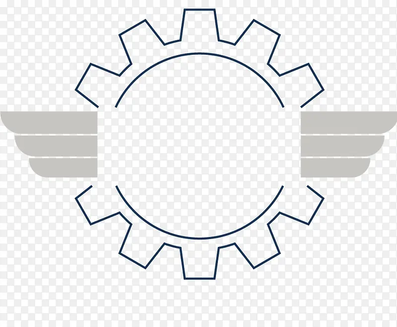 矢量手绘齿轮图片