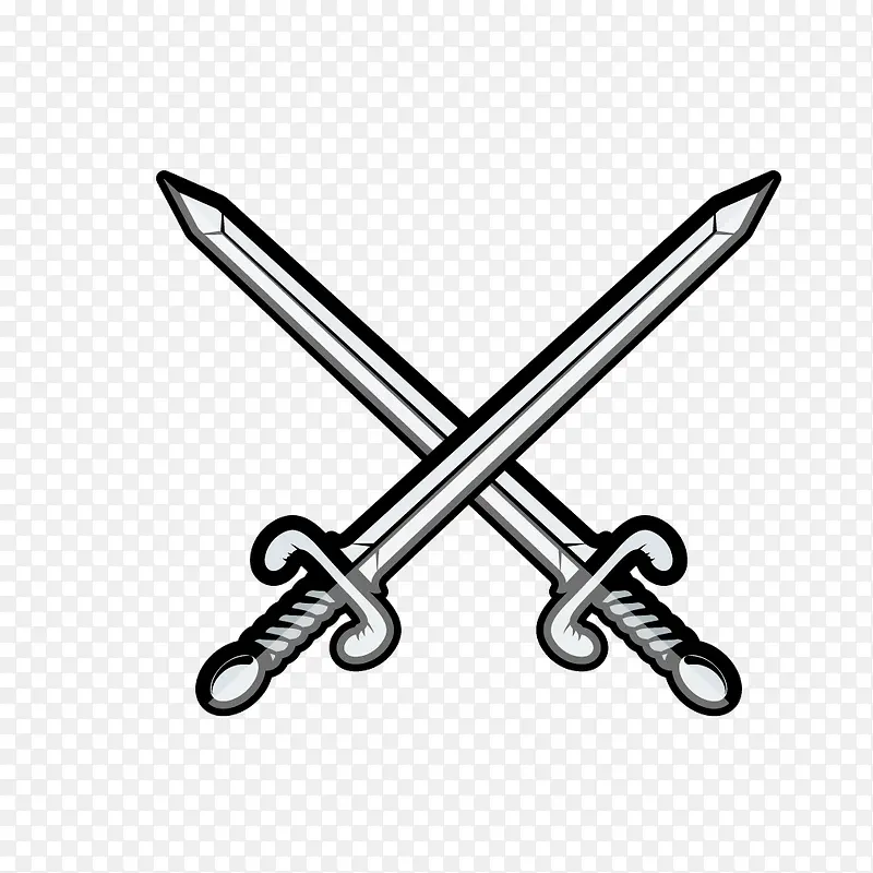 交叉金属宝剑PNG图片素材下载_图片编号qvmmexwj-免抠素材网