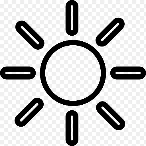 太阳的轮廓图标