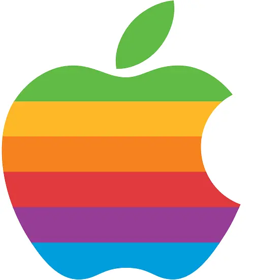 苹果彩虹旧苹果标识