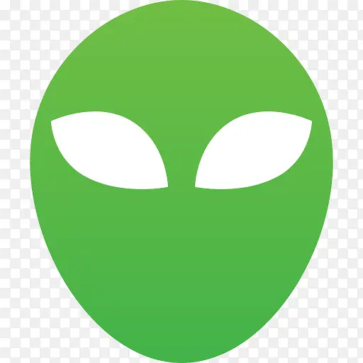 外星人异形头好极了绿色面具科幻