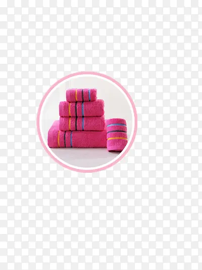 粉红色毛巾