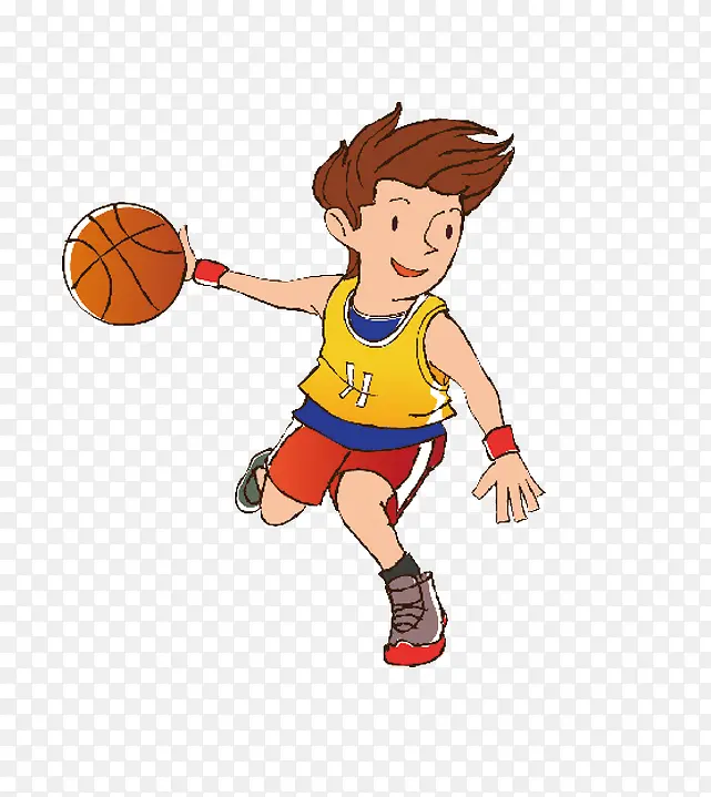 卡通篮球人物素材图片