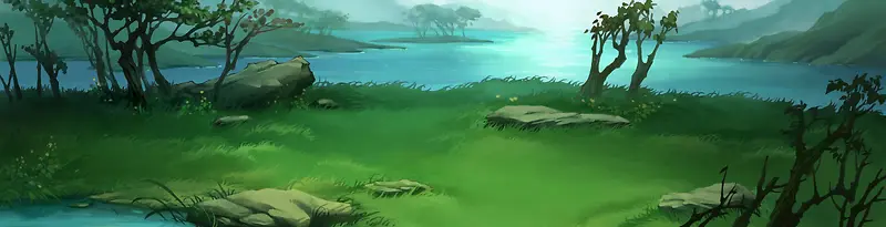 游戏场景高清环境渲染效果海面