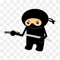 忍者杀手刀黑色的ninja-iconsPNG图片素材下载_图片编号qgllkvwo-免抠素材网