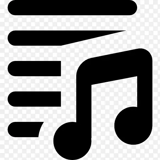 歌曲的播放列表图标